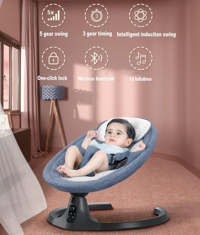 Products pro Smart Rocky - Smart Baby Swing & Bluetooth Rocker