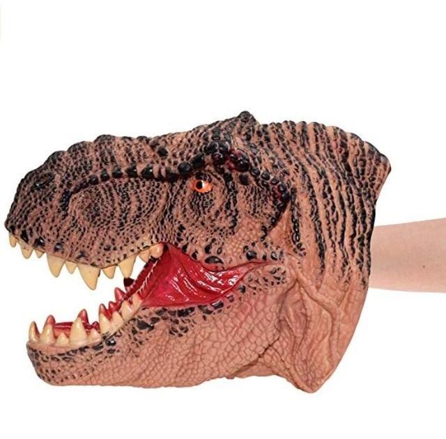 Products Pro T-Rex Brown Handosaur - Realistic Rubber Dinosaur Hand Puppet 33790498-tyrannosaurus-brown